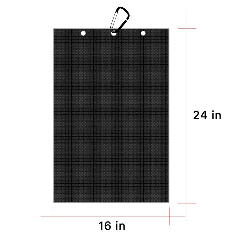 Personalized Golf Waffle Microfiber Tri-Fold Towel 16“ x 24” With Logo and Name