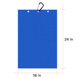 Personalized Golf Waffle Microfiber Tri-Fold Towel 16“ x 24” With Logo and Name