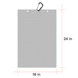 Personalized Golf Waffle Microfiber Tri-Fold Towel 16“ x 24” With Logo and Name