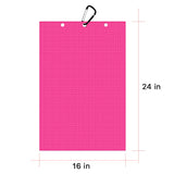 Personalized Golf Waffle Microfiber Tri-Fold Towel 16“ x 24” With Logo and Name