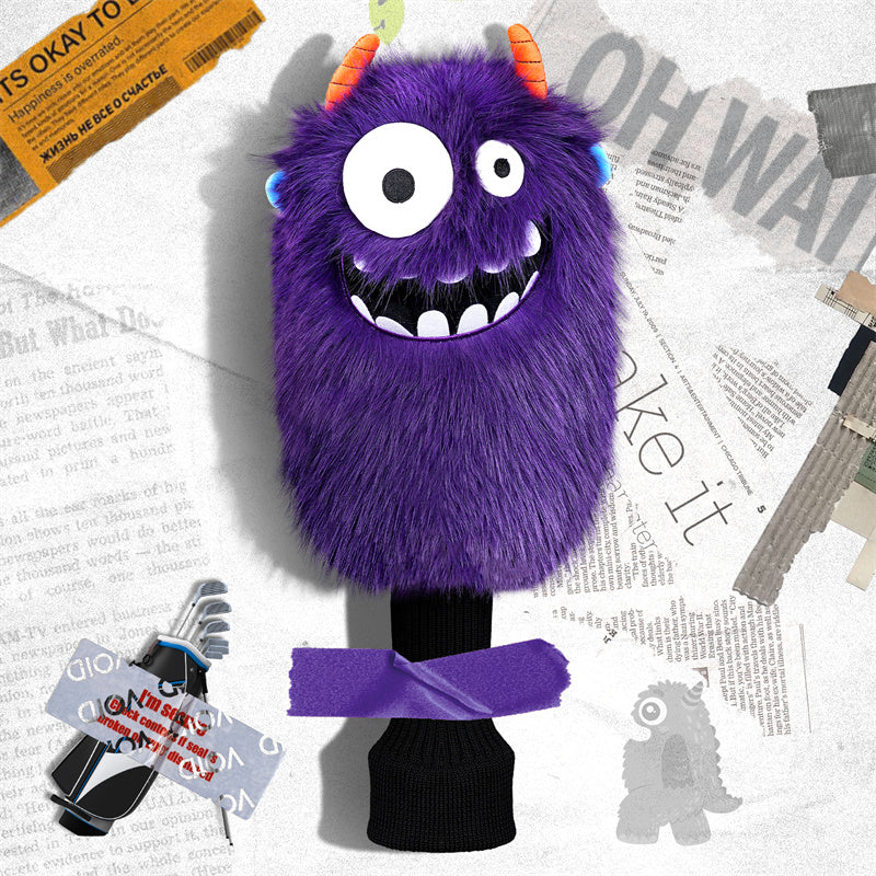 Purple Monster Golf Club Driver Headcover