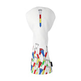 Colorful Golf Tees Golf Head Covers Set