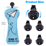 Paper Plane Send It 460cc Blue Driver Head Cover