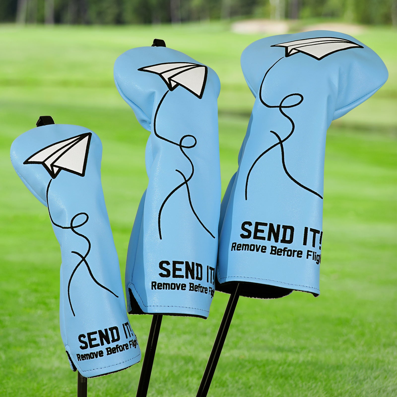Paper Plane Send It 460cc Blue Driver Head Cover