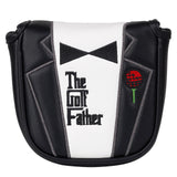 Black and White Stitching Suit Bow Tie Golf Head Cover Set
