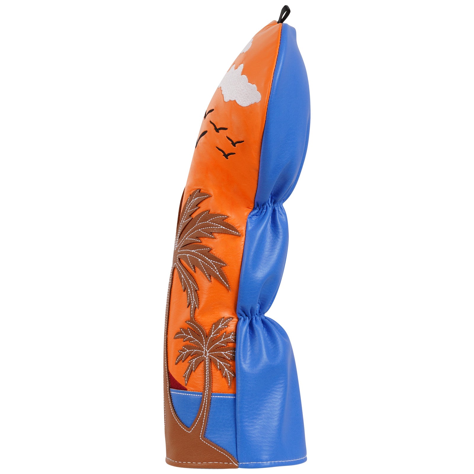 Orange Blue Splicing Coconut Tree Golf Head Cover Set