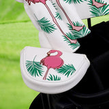 Flamingo White Golf Mallet Putter Head Cover