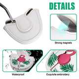 Flamingo White Golf Mallet Putter Head Cover
