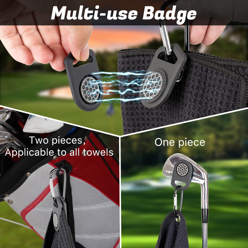 Personalized Golf Waffle Microfiber Tri-Fold Towel 16“ x 24” With Logo and Name