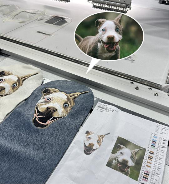 Custom Pet Portrait Embroidery Driver Head Cover