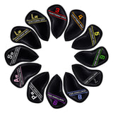 Colorful Embroidery Number Iron Headcover Set