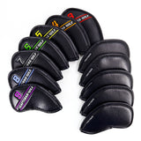 Colorful Embroidery Number Iron Headcover Set