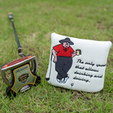 White PU Man Square Putter Head Cover