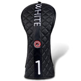 White Vortex Driver Head Cover Set