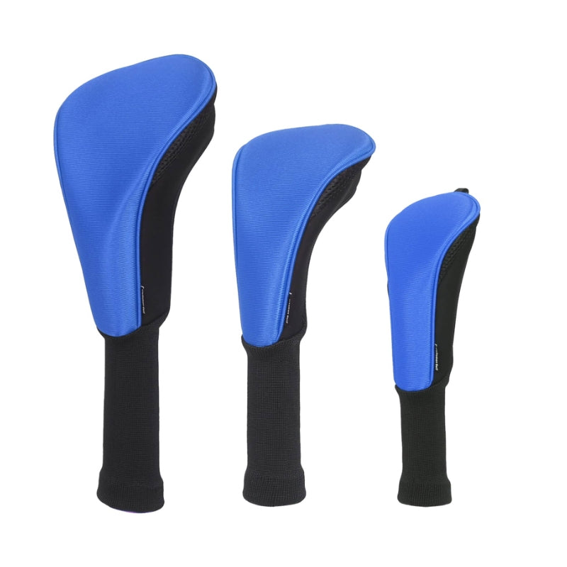 Plain Color Meshy Neoprene Golf Headcover 3pcs/Set