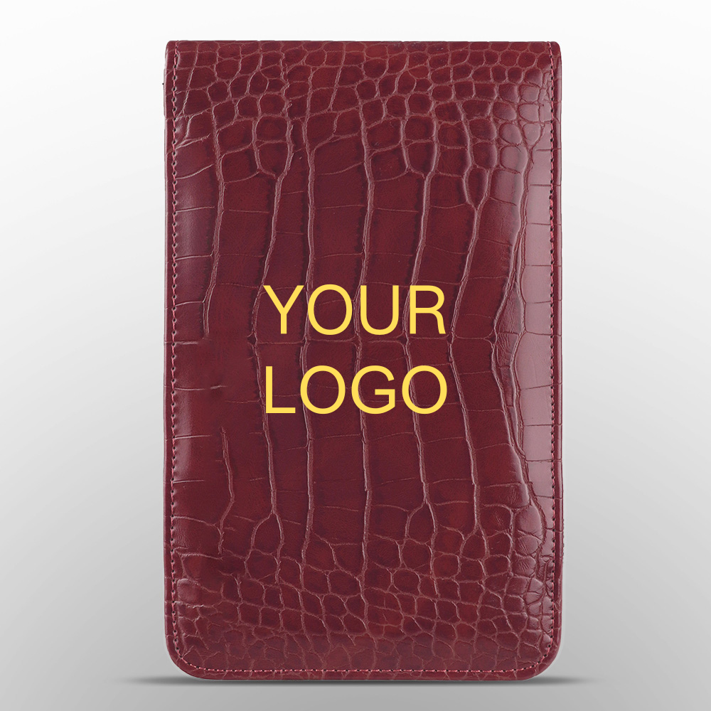Custom Logo Crocodile Pattern Leather Scorecard Holder