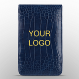 Custom Logo Crocodile Pattern Leather Scorecard Holder