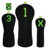 Hook-and-loop Embroidered Patches Driver Head Cover