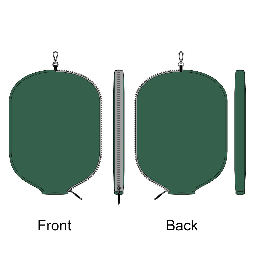 Custom Leather Pickleball Cover with Embroidered Logo