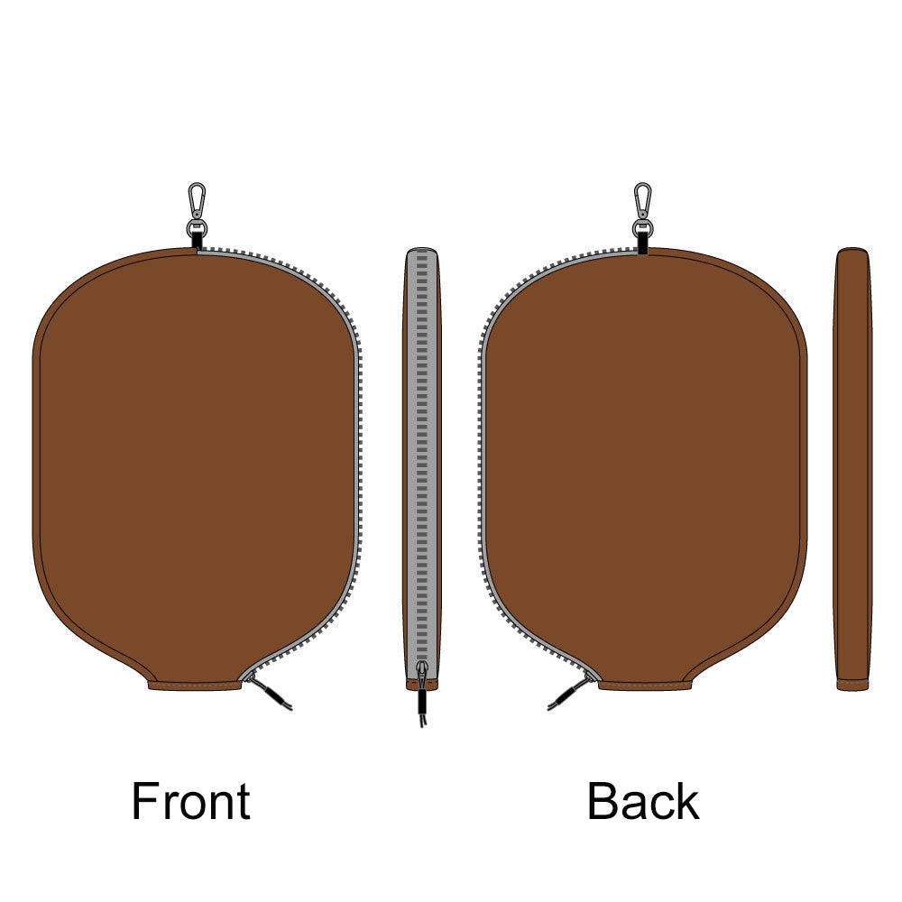 Custom Leather Pickleball Cover with Embroidered Logo