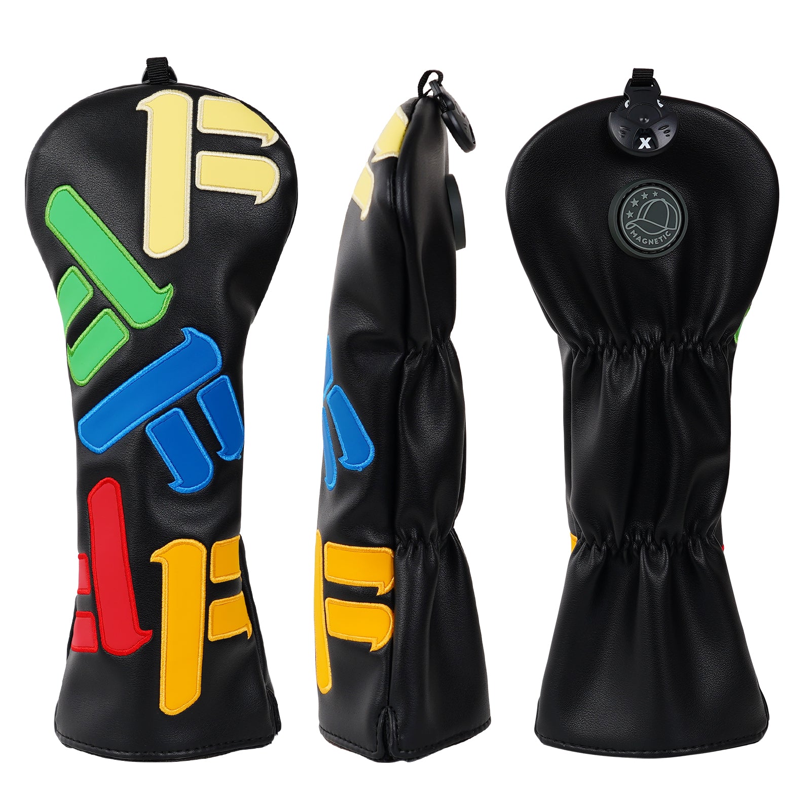 Black Number 1 Driver Head Cover Set