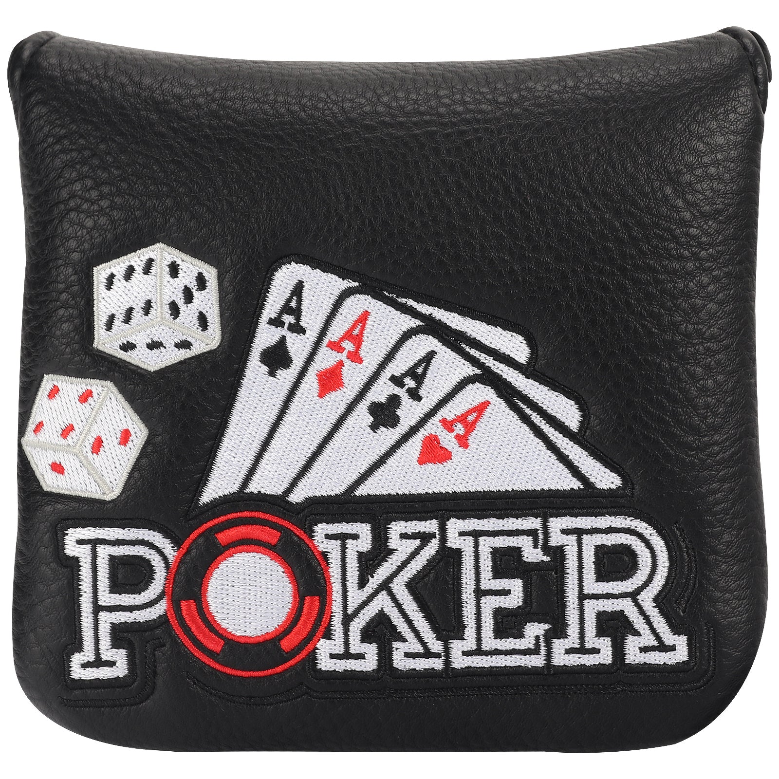 Four Aces Poker Large Mallet Putter Head Cover-CraftsmanGolf