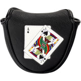 Ace and Jack Black Mallet Putter Head Cover