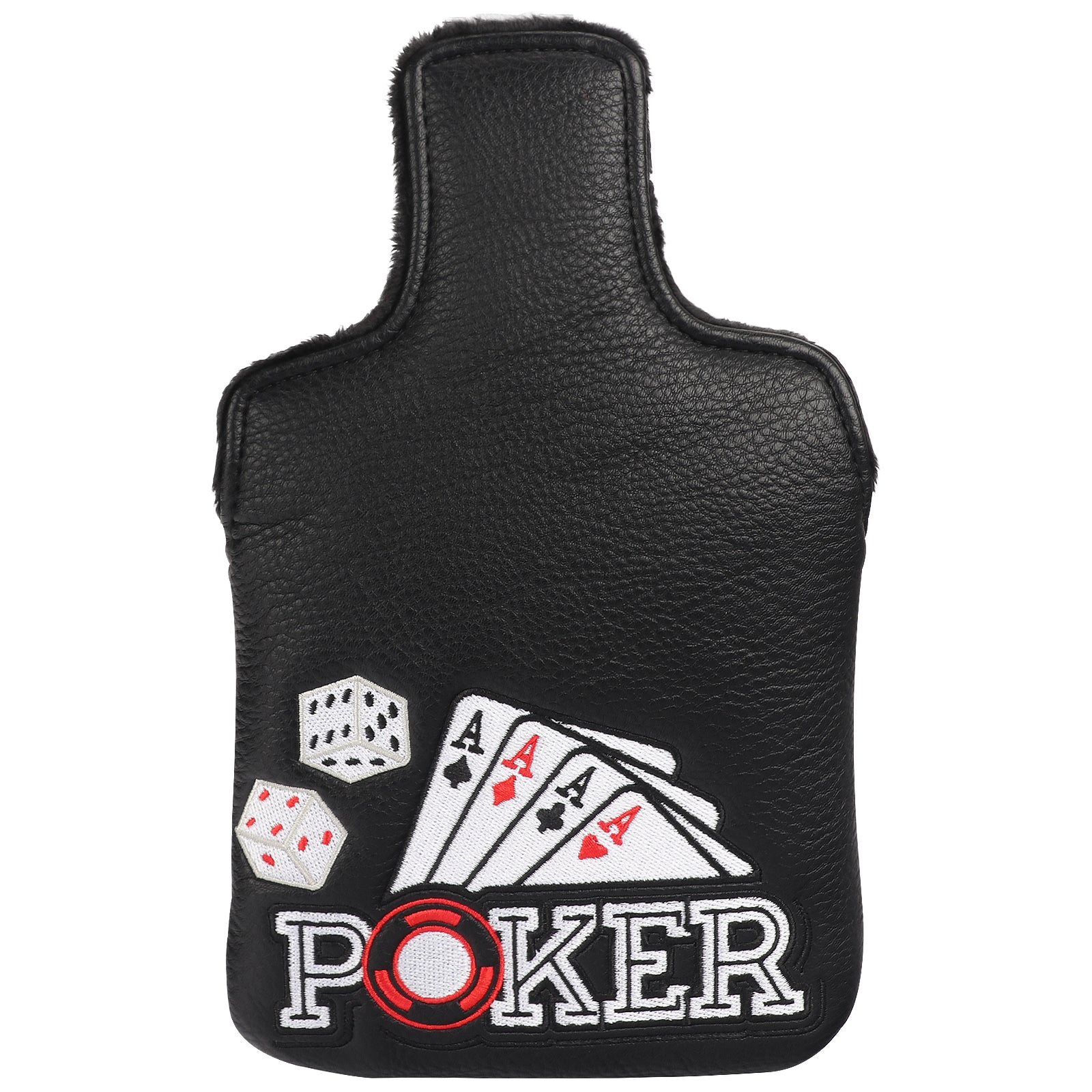 Four Aces Poker Large Mallet Putter Head Cover-CraftsmanGolf