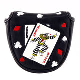 Joker Poker Mallet Putter Head Cover (Dual Magnetic Closure)