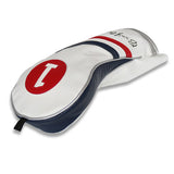 White Blue Red Wood Head Cover - CraftsmanGolf