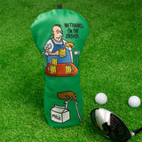 Bear Man Leather Golf Club Driver Head Cover - Craftsman Golf