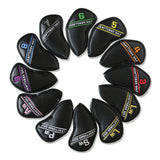 Colorful Embroidery Number Iron Head Cover Set - CraftsmanGolf