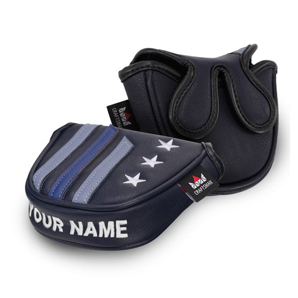Custom Your Name Stars&Stripes Mallet Putter Headcover