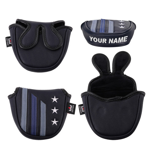 Custom Your Name Stars&Stripes Mallet Putter Headcover