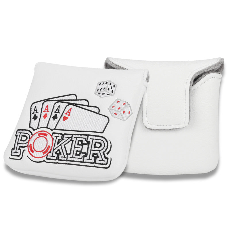 Four Aces Poker Large Mallet Putter Head Cover-CraftsmanGolf