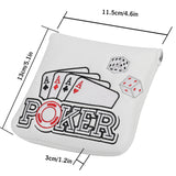 Four Aces Poker Large Mallet Putter Head Cover-CraftsmanGolf