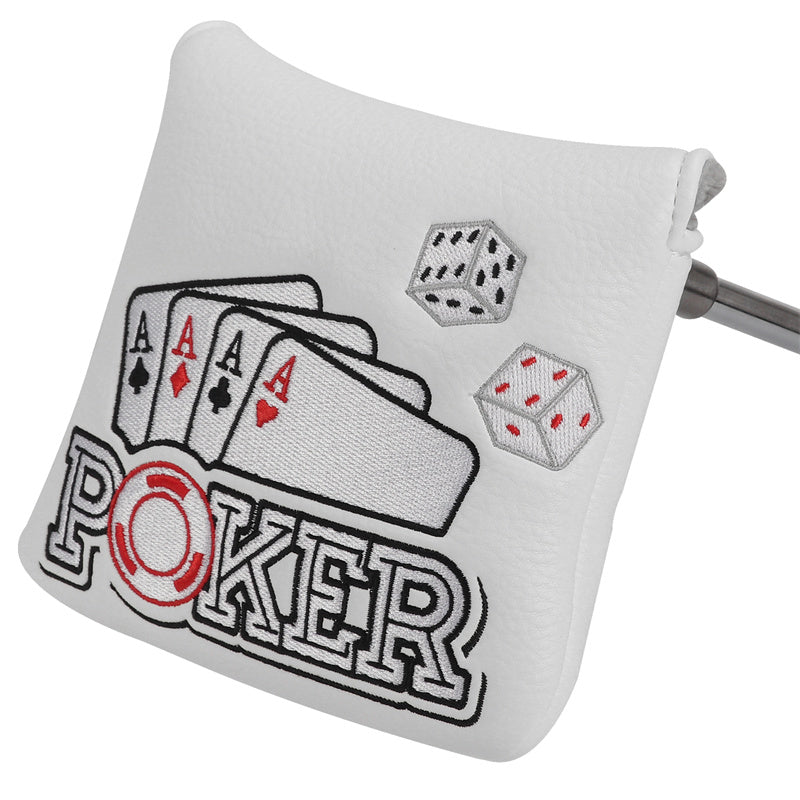 Four Aces Poker Large Mallet Putter Head Cover-CraftsmanGolf