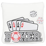Four Aces Poker Large Mallet Putter Head Cover-CraftsmanGolf