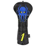 Octopus &  Auspicious Cloud Leather Driver Head Cover