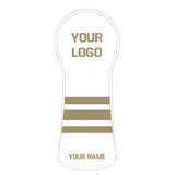 Personalized Horizontal Stripes Wood Headcover With Your Logo And Name - Craftsman Golf