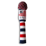 Craftsman Golf USA Flag Knitted Pom Pom Golf Head Cover