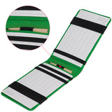 Custom White Leather Shield Scorecard & Yardage Book Holder-CraftsmanGolf