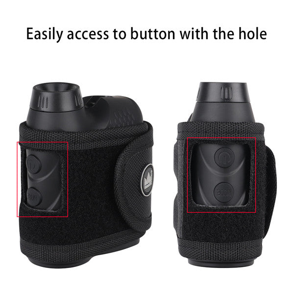 Black Oxford Rangefinder Strap - CraftsmanGolf