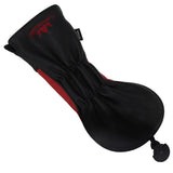 Red Black Leather Angry Bombs Golf Head Covers - CraftsmanGolf