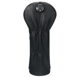Black Leather Lucky Clover Golf Headcovers - CraftsmanGolf