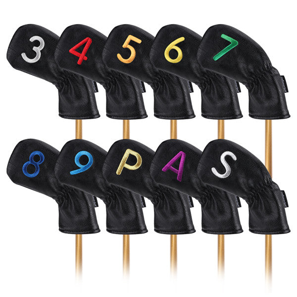 Both Sides Colorful Number Elastic Iron Headcovers Set - CraftsmanGolf