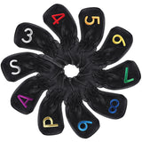 Both Sides Colorful Number Elastic Iron Headcovers Set - CraftsmanGolf