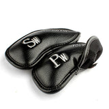 Personalized With Your Name Leather Iron Head Cover Set - CraftsmanGolf