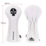 Skull Leather Golf Head Covers - CraftsmanGolf
