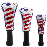 USA Flag Long Neck Sock Golf Head Cover